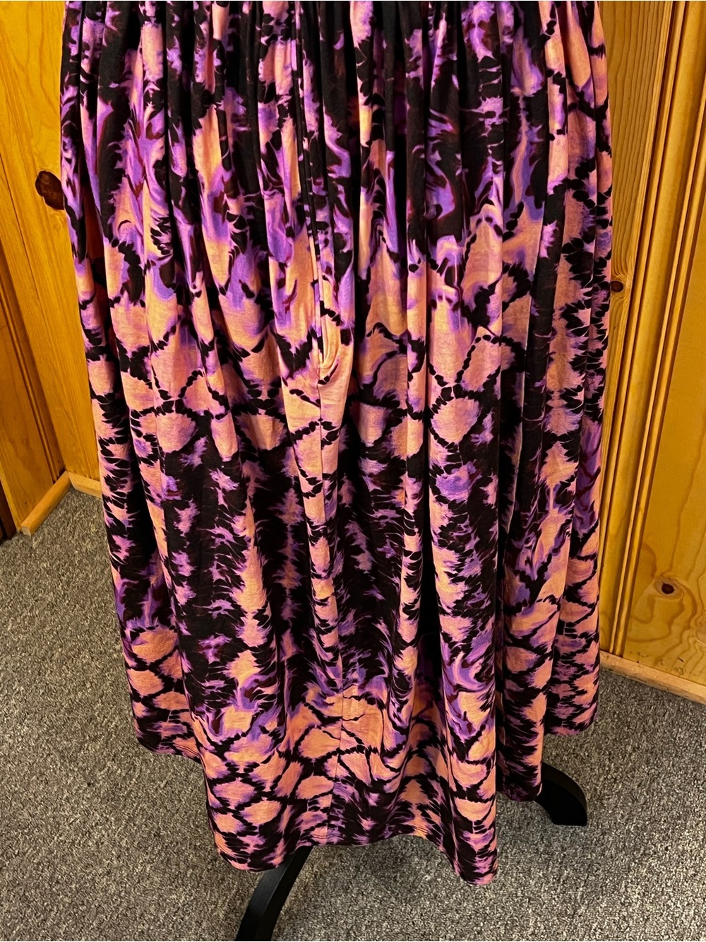 Ulla Johnson Freya Cutout Tie-Dyed Cotton-Jersey Midi Dress Sz-6 - Picture 9 of 12